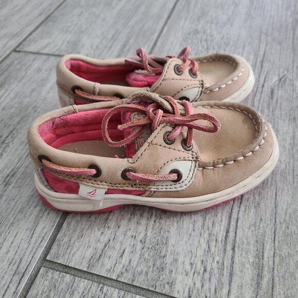 Sperry Toddler Girls Bluefish 2-Eye Boat Shoes Size 7M - Picture 5 of 11